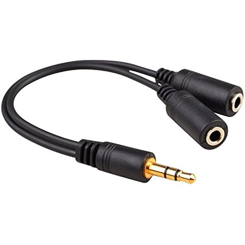 Cable jack splitter divisor audio macho 3,5 mm - 2 hembras 3,5 mm Cover