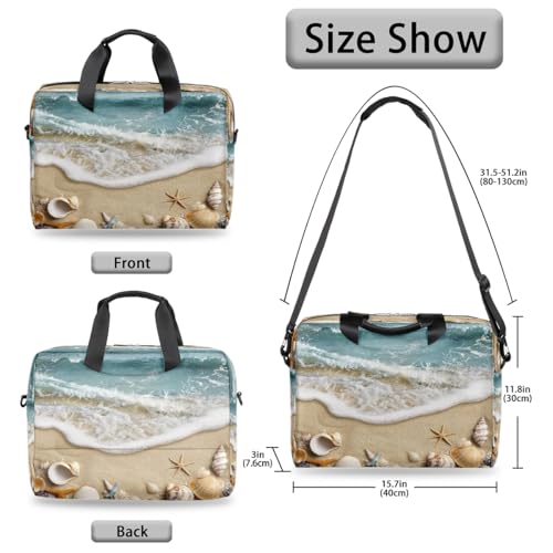 Maletín para laptop unisex 15.6-16 pulgadas resistente al agua miniatura 6