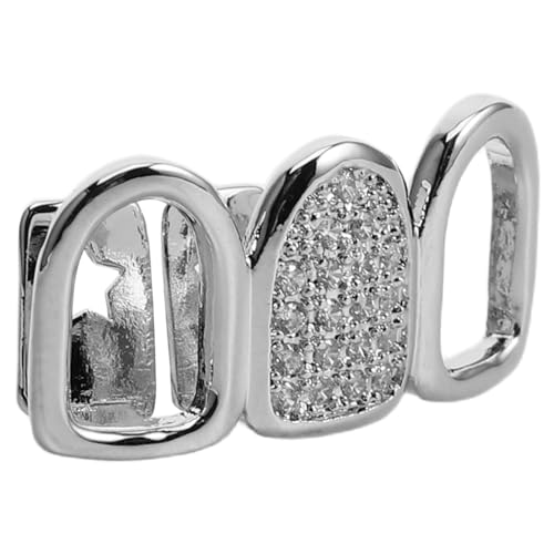 Beavorty Hip Hop Style Tooth Grills Fashion Jewelry Accessories Unique Zirconia for Party and Stage