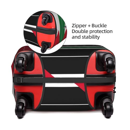 Palestine Flag Print Travel Elastic Suitcase Luggage Baggage Cover Protector, Washable And Anti-Scratch4