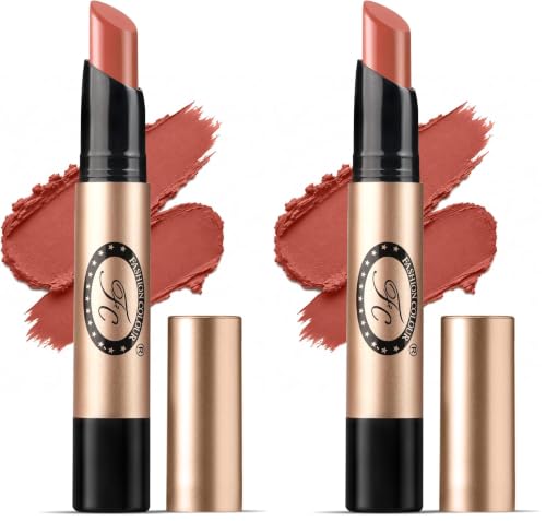 Image of Fashion Colour Supreme Lasting Honey Lip Non Transfer Lipstick 2.6g | Lipstick For Women | Available in 18 Super Creamy Shades | (313-Red Iron, 2.6g) (Pack of 2)