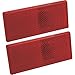 Blazer International B178SRW Rectangular Stick-On Reflector, Red, 2 Pack