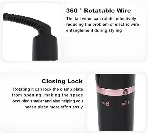 Image of HECTOR Professional Depth Adjustable Hair Waver, 230C Temperature, 4 Wave Types, Auto Cutoff