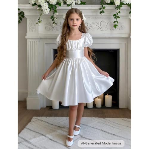 Image of Felix & Flora Toddler Flower Girl Dress Shoes - Baby Girl Ballet Mary Jane Flats for Party School Wedding