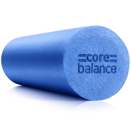 Core Balance Foam Roller Massager 45cm Long Medium Density EPE Muscle Massage (45cm - Blue)