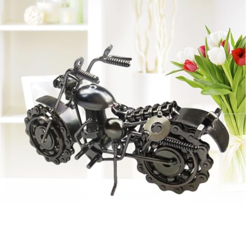 Hierro de motocicleta vintage en varios estilos artesanales con ruedas móviles 7