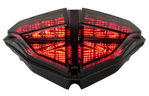 Integrated Sequential LED Tail Lights Smoke Lens for 2007-2013 Ducati 848 1098 1198