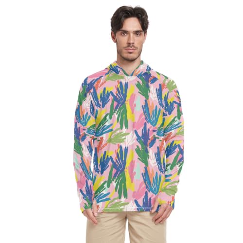 Sweat à capuche de protection solaire homme idéal pour plage et rando