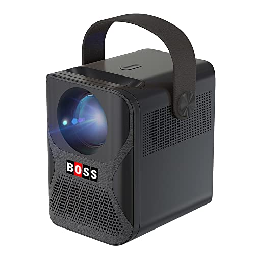 BOSS S48A | Full HD 1920x1080P, Android 6.0 | Contrast: 3000:1, Lumens 3300 | Battery Included, Home/Office/Educational Home Theater LED Video Projector BOSS S48A | Full HD 1920x1080P, Android 6.0 | Contrast: 3000:1, Lumens 3300 | Battery Included, Home/Office/Educational Home Theater LED Video Projector