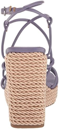 Marc Fisher Women's Zarah Wedge Sandal, Purple 500, 9.5 | Image 2