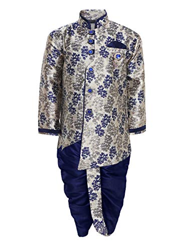 Image of AJ DEZINES Kids Indo Western Sherwani Set For Boys