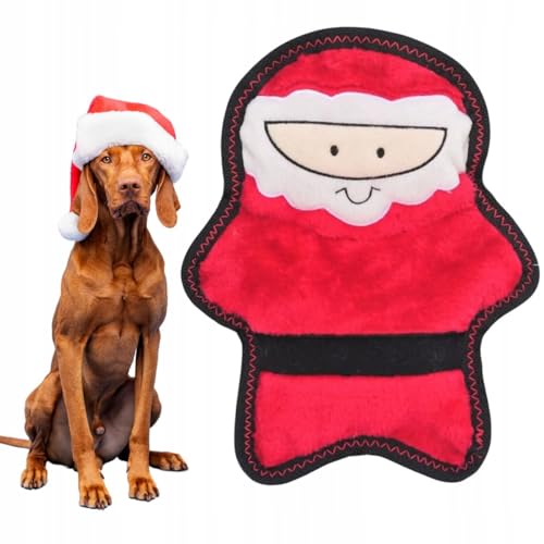 Juguete mordible suave ZippyPaws con chirriador diseño Santa