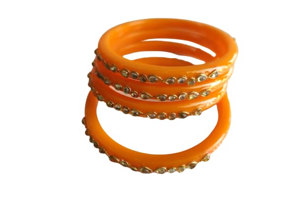 Cozy Creations Beautiful Bangles with Work, Pair of Two, Size: 2/4, CozyC_14