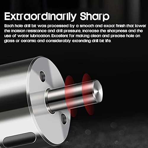 Broca sierra para vidrio diamantada 45 mm miniatura 4