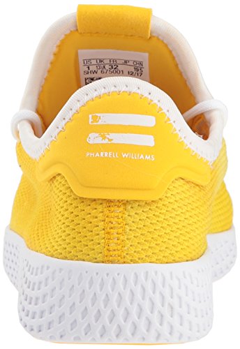 adidas Originals Unisex-Kid's PW Tennis HU Running Shoe, Bold Orange, FTWR White, FTWR White, 3 M US Little Kid3
