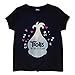 Trolls Poppy argento Silhouette Ragazze anteriore Tie T-shirt Nero 122 | Età 4-14, bambini Abbigliamento, Moda Top, idea regalo di compleanno per la figlia della nipote nipote