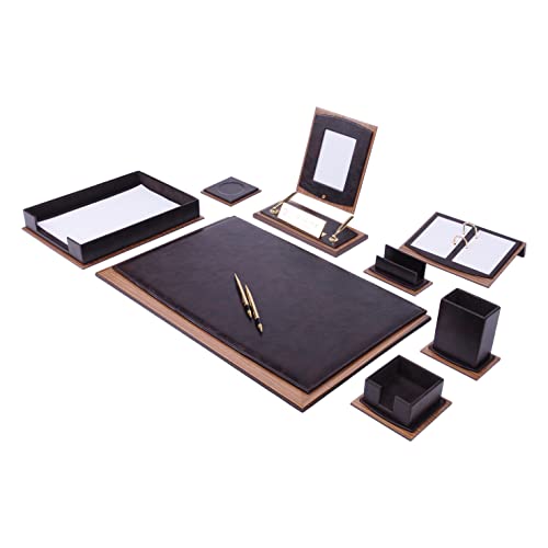 Ensemble de bureau en cuir pour éliminer le désordre et trier vos documents avec style