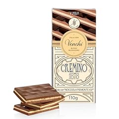 Venchi Tavoletta Cremino 1878, 110g - Cioccolato al Latte e alle Nocciole Gianduia e Cioccolato Bianco con Pasta di Mandorla - Senza Glutine