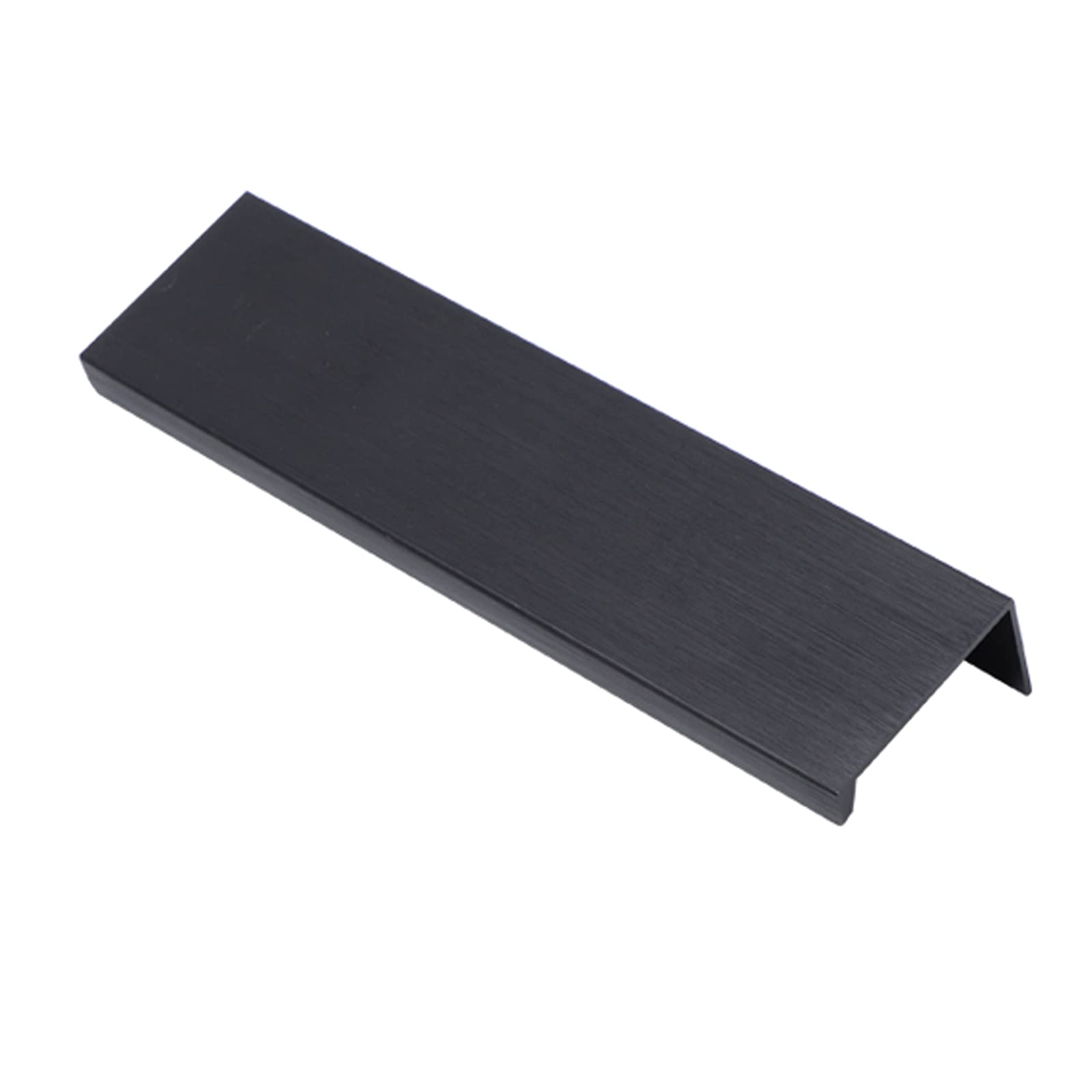 Poignées encastrées pour armoires et portes de 600mm en aluminium noir discret