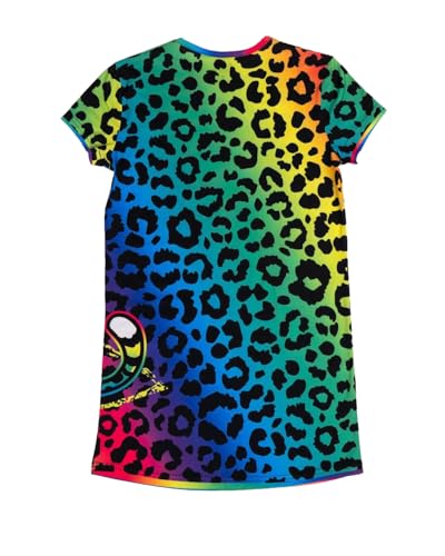 A FOR ADLEY Super Cute and Cozy Jammies, Now You Can Show Your Love For Adley While You Sleep or Just a Nice Pajama Day. (Cheetah Rainbow, 6)2