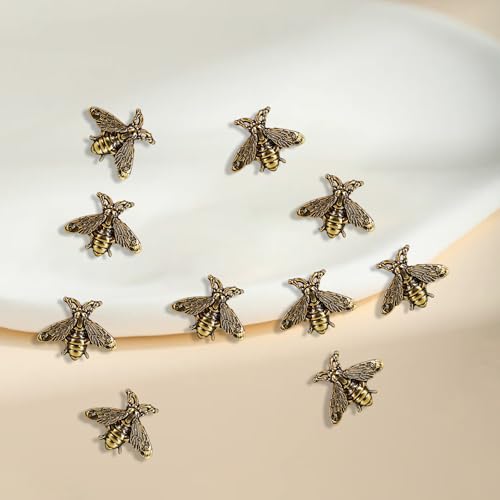 Image of 10 Pack Cute Funny Vintage Bee Brooches Pin Set Fashion Retro Animal Themed Lapel Brooches Jewelry Suit Brooch for Men Women Gold Silver Plated