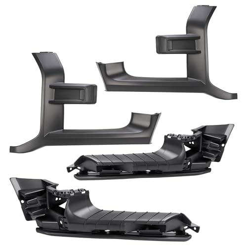 HECASA Pair Headlight Molding+Headlight Bracket Compatible with 2017-2019 Ford F150 Raptor Replacement for FO1212121 FO1213121 Head Lamp Trim Support Bracket 4 Pcs Left & Right Side by HECASA - Used condition - Image 2