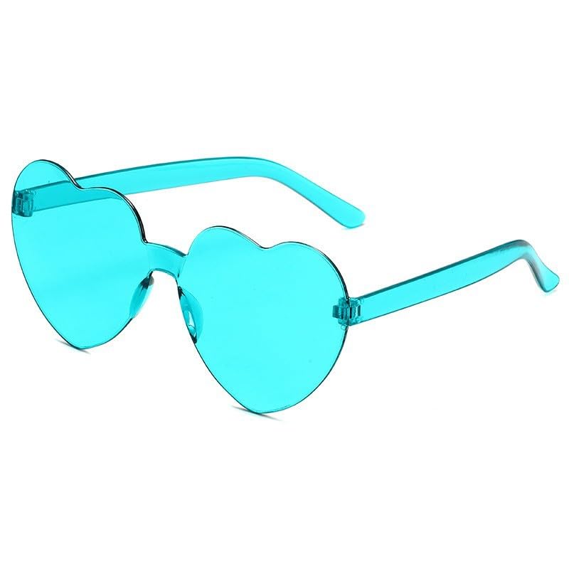 Lunettes de soleil cœur sans monture pour vos festivals et fêtes rétro hippie