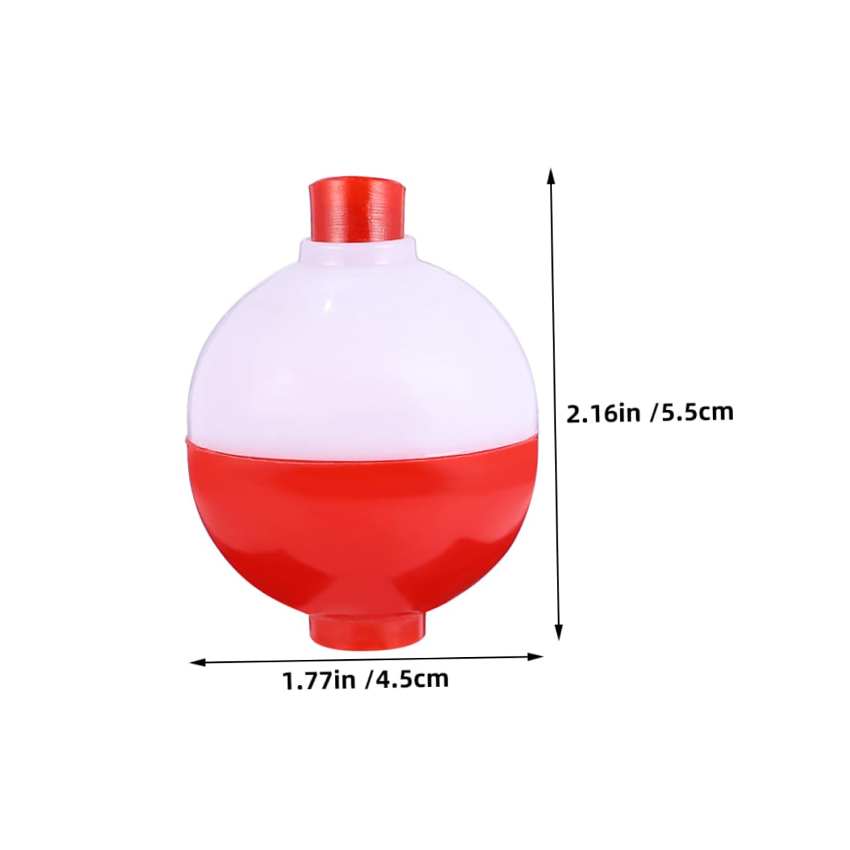 Toyvian Galleggianti Rotondi da Pesca in Plastica 50 Pezzi, Facili da Assemblare e Sostituire, Accessori per Esche per Pesca Esche in Acqua Dolce e Salata