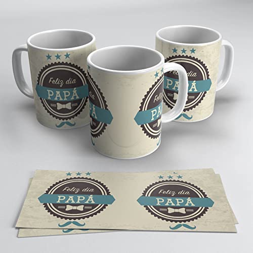 Imagen de Papa Regalo original día del Padre Taza eres mi super Papá El padre numero 1 Feliz día del Padre 350ml Cerámica