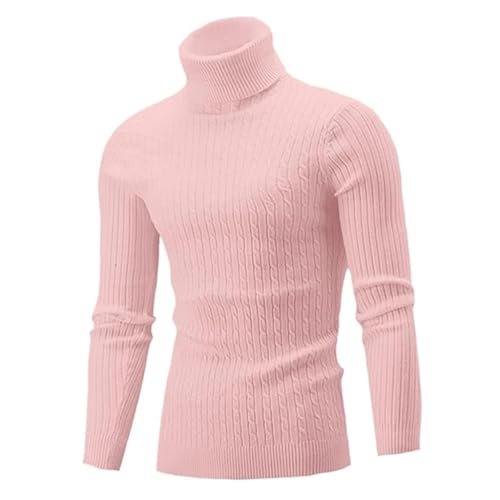 Pulls tops homme col roulé décontracté vêtement fitness en tricot chaud