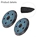 2-Pack 5 Inch 5 Hole Rubber Sander Pads Fit For Porter Cable 333/334 Series Random Orbit Palm Sanders, For Woodworking, Home Improvement, Auto Detailing And Industrial Polishing Applications