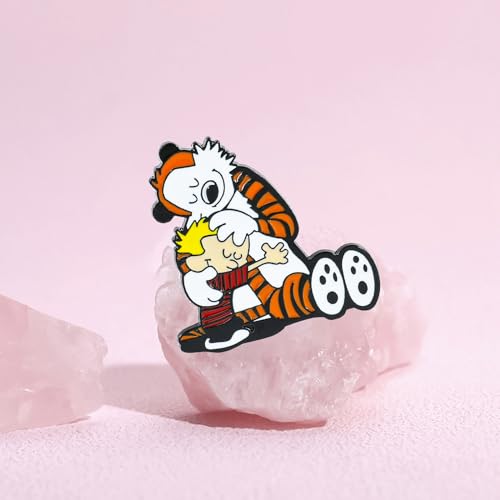 Image of Cute Enamel Pins Cartoon Lapel Pin Brooch Badge for Backpack Jackets Funny Tiger Pins for Gift Anime Enamel Pin for Clothing Hat Decoration