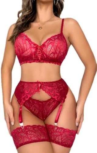 sexy comfy lingerie Women's Garter Lingerie Sexy Bra and Panty Sets Lace Colombia