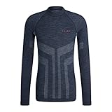 FALKE Herren Funktionsshirt Wool Tech. Trend, Funktionsmaterial Wolle, 1 Stück, Blau (Space Blue 6116), XXL