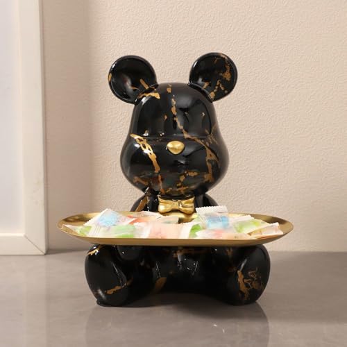 Estatua decorativa de oso de resina para el hogar miniatura 2