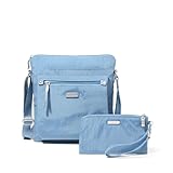 Baggallini Damen Go Bagg mit RFID-Handy-Armband Umhängetasche, Cornflower