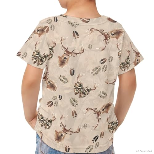 Image of Renewold Kids Novelty T-Shirt for Girls Boys Short Sleeve Crewneck Summer Tee Soft Breathable Graphic Shirt for Age 2-16
