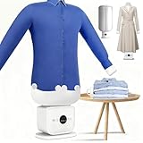 2. Utilisation mains libres sans effort : Repassez en toute simplicité grâce à notre machine à repasser améliorée. Dotée de deux fermetures éclair latérales for s’adapter à différentes tailles de vêtements, il vous suffit de fermer la fermeture éclair et de regarder la machine éliminer sans effort tous les plis !