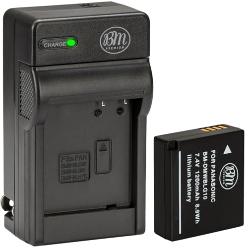 BM Premium DMW-BLG10 Battery and Charger for Panasonic Lumix DC-G100, DC-ZS70, DC-ZS80, ZS99, DMC-ZS100, DC-ZS200, DC-GX9, DC-LX100 II, DMC-GX80, DMC-GX85, DMC-ZS60, DMC-GF6, DMC-GX7, DMC-LX100 Camera BM Premium DMW-BLG10 Battery and Charger for Panasonic Lumix DC-G100, DC-ZS70, DC-ZS80, ZS99, DMC-ZS100, DC-ZS200, DC-GX9, DC-LX100 II, DMC-GX80, DMC-GX85, DMC-ZS60, DMC-GF6, DMC-GX7, DMC-LX100 Camera