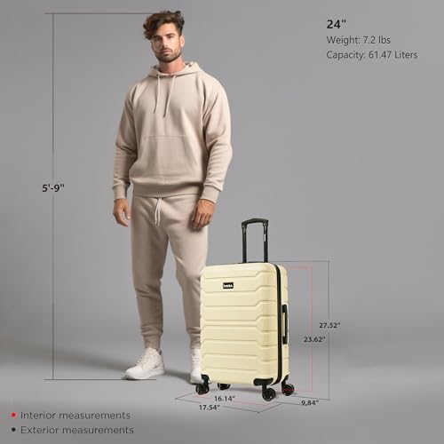 InUSA TREND 24-Inch Hardside Suitcase