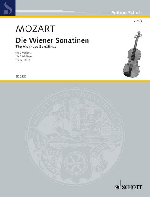 Les Sonatines viennoises: 2 violins. Partition d'exécution.      Sheet music – January 1, 2000