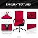 Elastic Computer Chair Cover with Durable Zipper - Protective Removable Washable Universal Office Desk Chair Seat Slip Cover - Stretchy Soft Anti-dust Desk Chair Seat Protector for Dogs, Cats, Pets