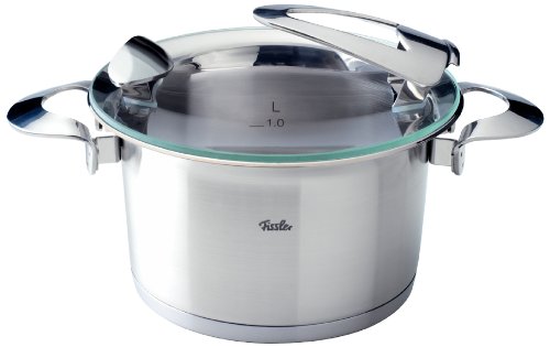 Preisvergleich Produktbild Fissler solea / Edelstahl-Topf (Ø 16 cm, 1,9 L) Kochtopf mit Glas-Deckel, Innen-Skalierung, rostfrei, alle Herdarten, Induktion
