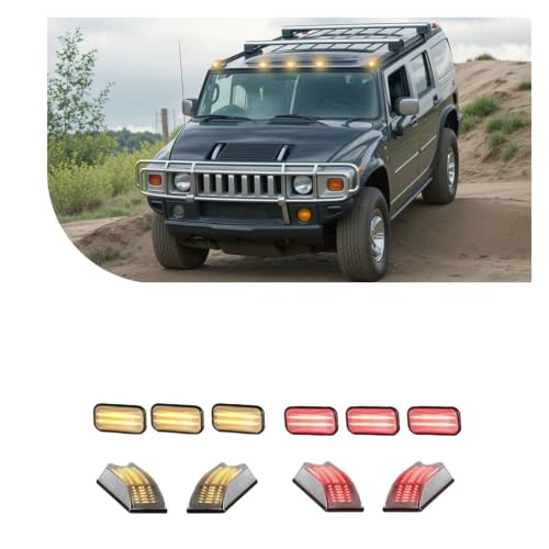 Luz trasera para Hummer H2 25809312 luces LED posición techo 6