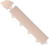 BlockTile R1US5112 Interlocking Ramp Edges with Loop, Beige, 14-Pack