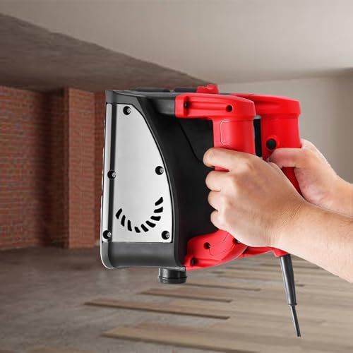 Rascador eléctrico de pintura de pared, pala de hormigón de pared de mano con cuchillas de acero, 1-4 mm de profundidad, 6 anchos para eliminación de pintura y masilla, herramientas de reparación de