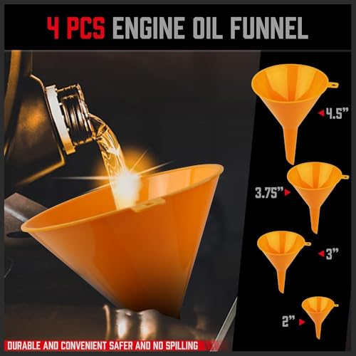 SEDY 15-Pieces No Spill Coolant Filling Funnel Kit, Spill Proof Radiator Funnel Bleeder with Adapters.General-Purpose