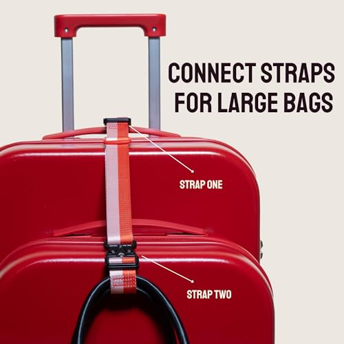 Cincha Add A Bag Luggage Strap Connectors - Connect Multiple Suitcases and Bags - Airport Travel Accessories - As Seen on Shark Tank - 2pcs (Houndstooth) - Image 4