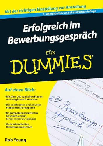 Erfolgreich im Bewerbungsgespräch für Dummies