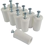Rollladenstopper Anschlagstopper Rolladen, Weiß offen, 10 Stück (5 Paar)